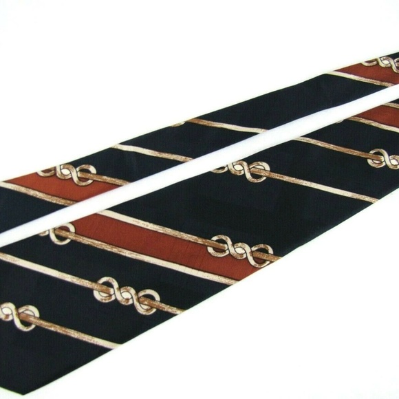 LANVIN Tie Nautical Rope Knots Couture GOGO Mod - Picture 2 of 8